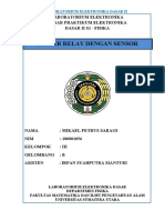 Driver Relay Dengan Sensor: Laboratorium Elektronika Dasar Praktikum Elektronika Dasar Ii S1 - Fisika