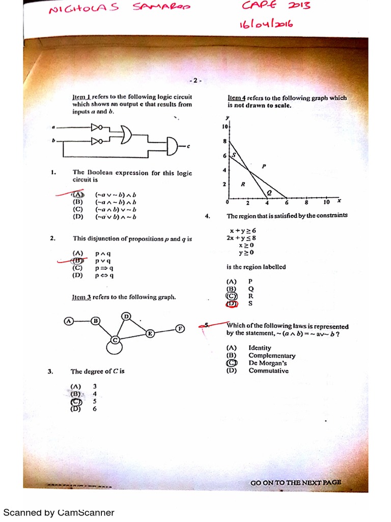 Applied Math U2 2013 P1 PDF | PDF