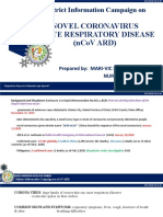 Novel Coronavirus Acute Respiratory Disease (Ncov Ard) : District Information Campaign On