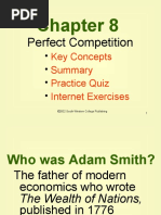 Perfect Competition: Key Concepts Practice Quiz Internet Exercises