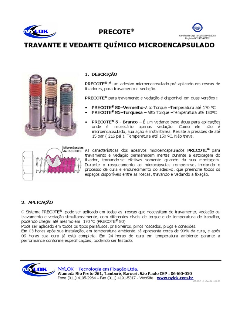 Sistema Precote Rev4 11 02 09 PDF | PDF | Natureza