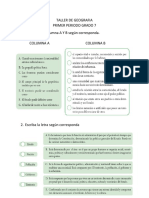 TALLER DE GEOGRAFIA 7 Primer Periodo