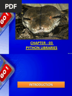 Chapter - 03 Python Libraries