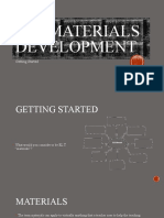 Elt Materials Development: Getting Started