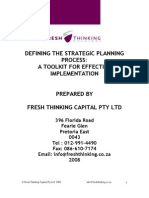Download Fresh Thinking - Strategic Planning 2008 by fresh thinking SN4846738 doc pdf