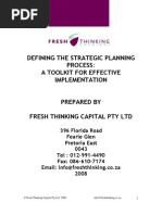 Download Fresh Thinking - Strategic Planning 2008 by fresh thinking SN4846738 doc pdf