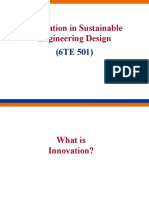Innovation in Sustainable Engineering Design