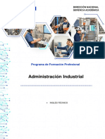 Administración Industrial: Programa de Formación Profesional