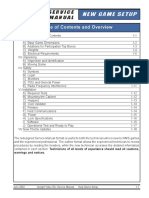 Table of Contents and Overview: Service Manual