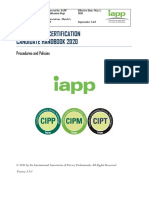 Iapp Privacy Certification Candidate Handbook 2020: Procedures and Policies