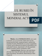 ROLUL RUSIEI I N SISTEMUL MONDIAL ACTUAL, Clasa a-XI-a B, Andrei Ioana-Ca Ta Lina - Copie