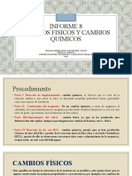 Cambios Fisicos y Cambios Quimicos