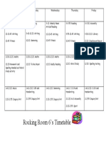 Timetable 2011