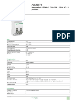 Product Data Sheet: Linear Switch - iSSW - 2 C/O - 20A - 250 V AC - 3 Positions