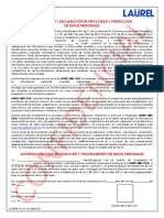 Formato Autorización y Declaración de Privacidad y Protección de Datos Personales PDF