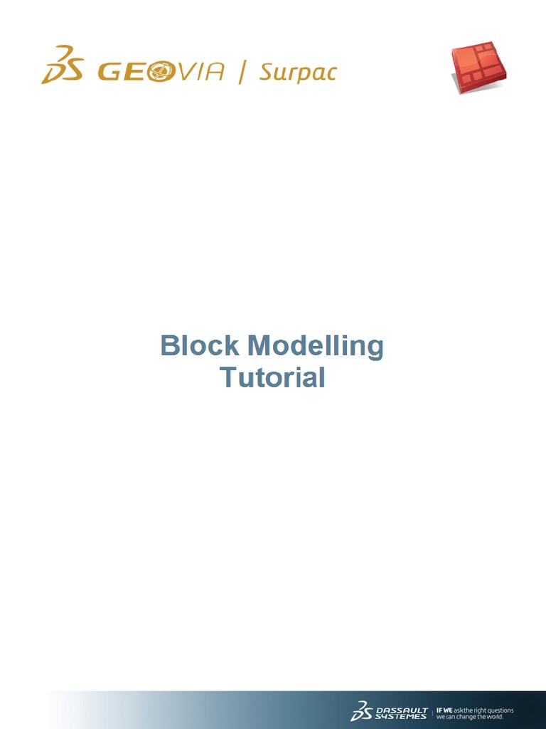 Block Modelling PDF | PDF | 3 D Modeling | Menu (Computing)