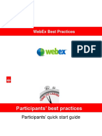 WebEx Best Practices For Participants