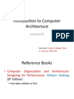 Introduction To Computer Architecture: Instructor