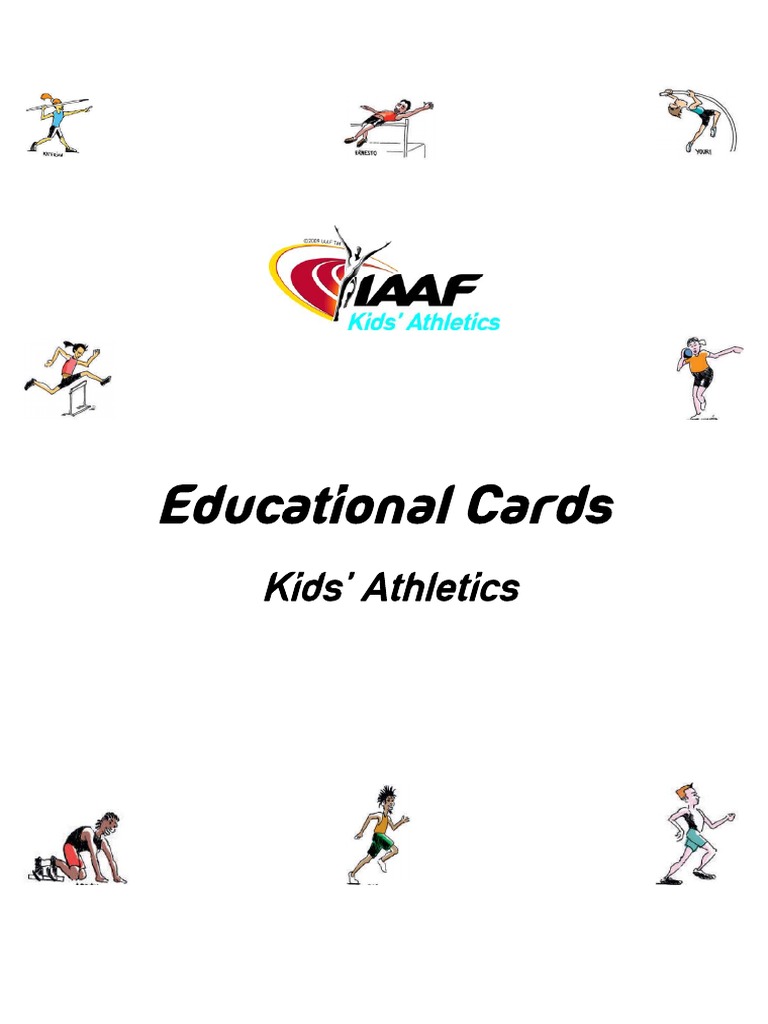 IAAF Kids' Athletics Educational Cards PDF PDF Track And Field