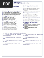 Write Sentences in Past Simple