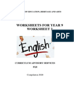 Worksheets For Year 9 Worksheet 2: Ministry of Education, Heritage and Arts