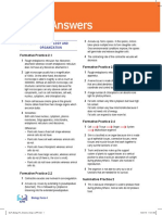 Model Answers: Chapter 2 Cell Biology and Organization