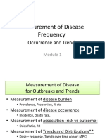 Measurement of Disease Frequency: Calculating Prevalence, Incidence, and Association