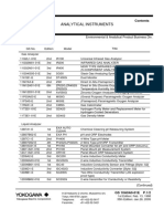 General Specifications: Analytical Instruments