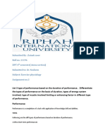 Submitted By: Zainab Noor Roll No. 11196 DPT 4 Semester (Amna Section) Submitted To: Dr. Nosheen Subject: Exercise Physiology Assignment No.3