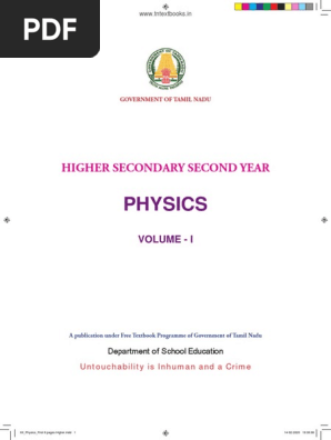 12th Physics Vol 1 EM WWW - Tntextbooks.in | PDF