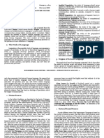 Linguistic Lesson 01 Language PDF
