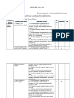 Planificare Geografie, Cls 4