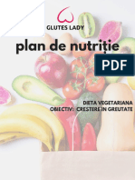 Plan de nutritie - dieta vegetariana - crestere in greutate