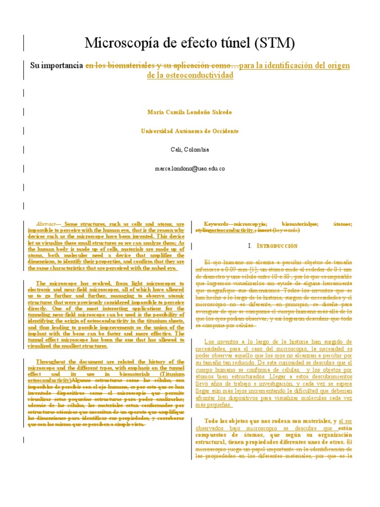 Microscopía de Efecto Túnel | PDF | Bracket | Grammar