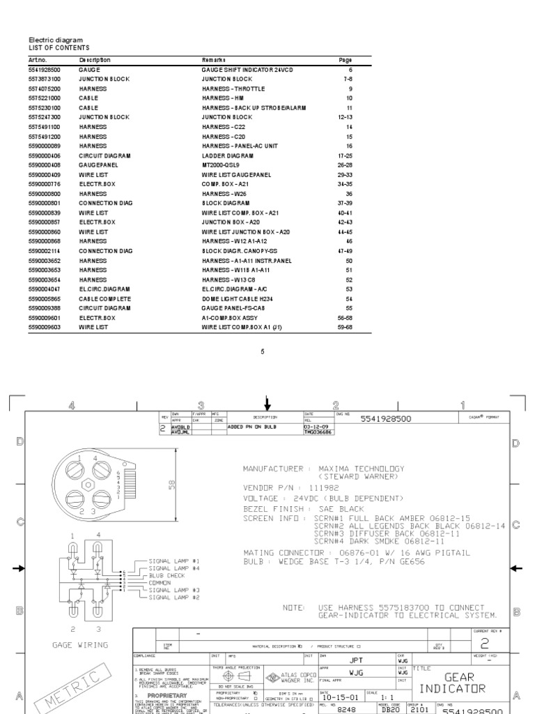 Electrical Diagrams and Wiring Lists | PDF