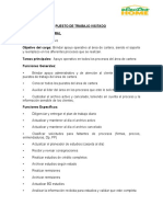 INFORME ANALISIS DE PUESTOS Auxiliar Operativo