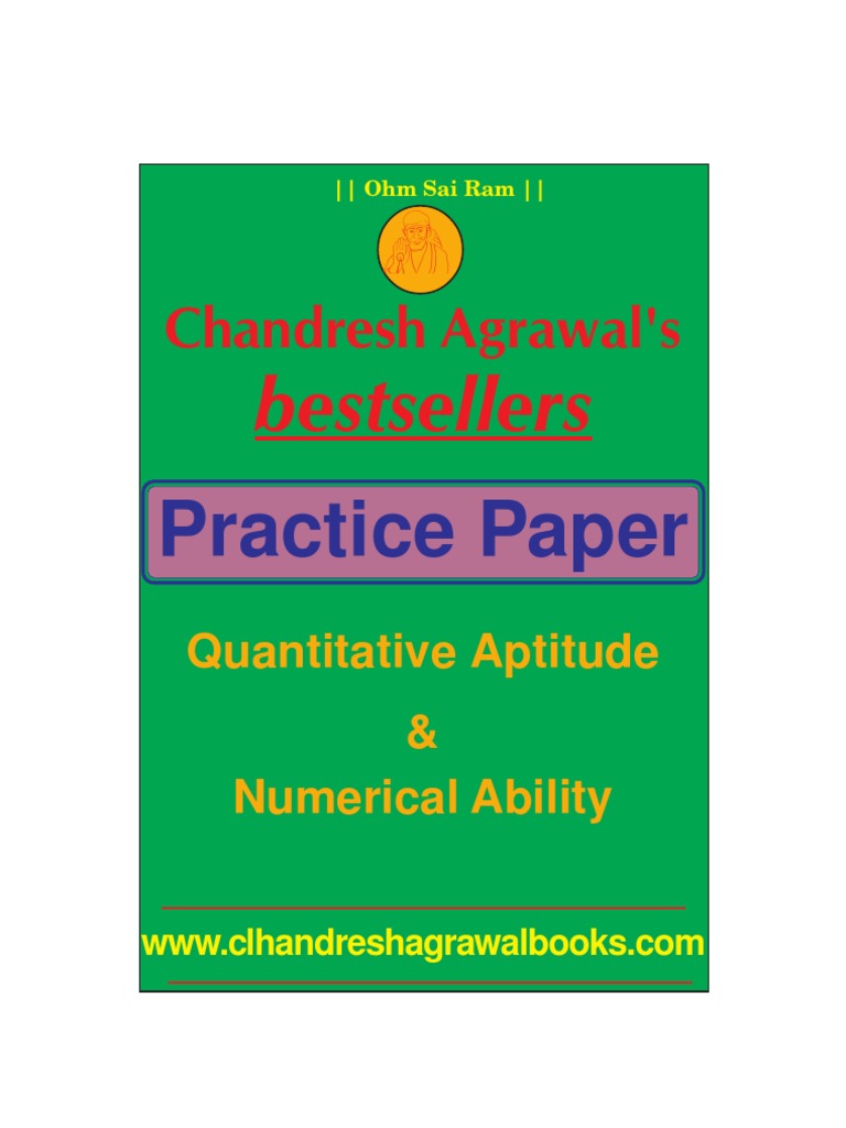 Quantitative Aptitude Practice Paper | PDF