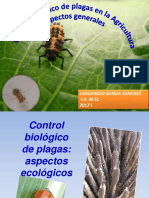 Control biológico de plagas: aspectos ecológicos y su implementación