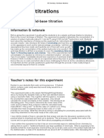 IB Chemistry - Acid-Base Titrations PDF