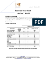 Aceite Mineral 60 USP - Ficha Tecnica - Lubline - Ingles PDF