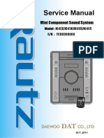 Service Manual: Mini Component Sound System