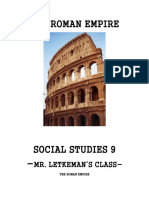 The ROMAN EMPIRE Unit Outline and Evaluation Scheme