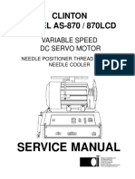 Clinton MODEL AS-870 / 870LCD: Service Manual