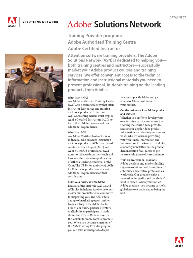 Asn Training Provider Datasheet Pdf Business