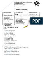 Evidence # 8 Simple Past Vs Past Progressive Evidencia