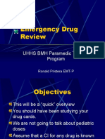 Emergency Drug Review: UHHS BMH Paramedic Training Program