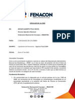 Circular de Honorarios 2020 - Fenacon