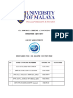  Management Accounting Assignement
