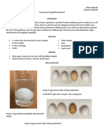 Dissolving An Egg Shell Experiment RM Inquiry 1