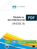 Module in Mathematics 6: (WEEK 8)